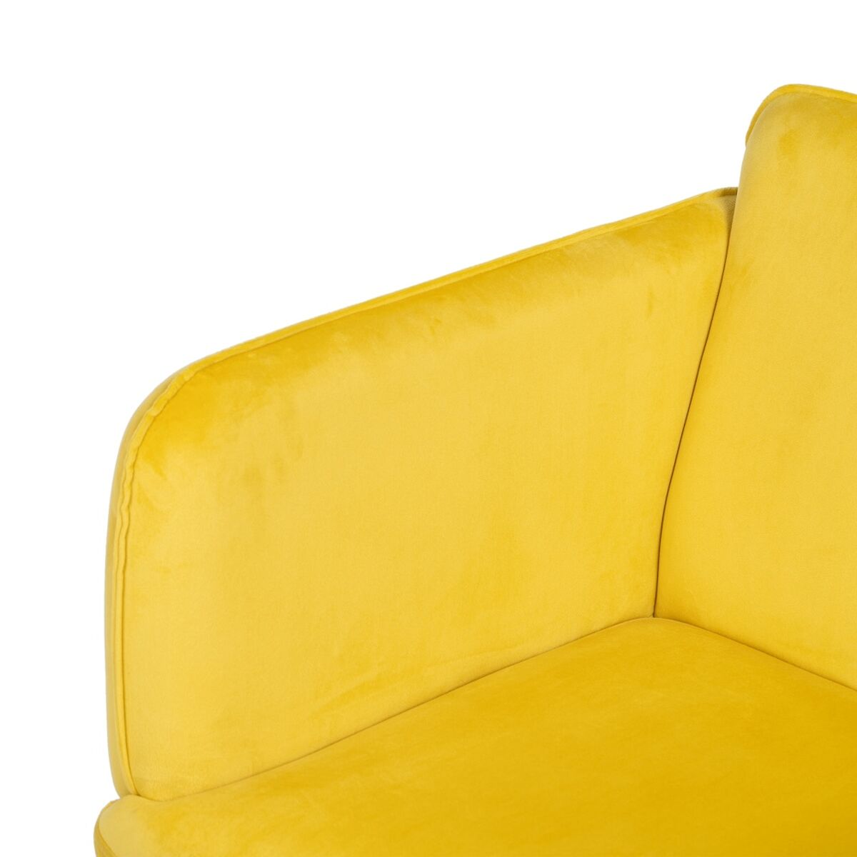 Fåtölj Gul Svart 100 % polyester 76 x 64 x 77 cm - 6