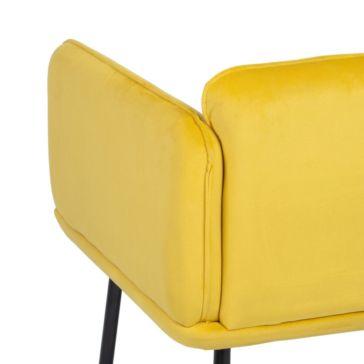 Fåtölj Gul Svart 100 % polyester 76 x 64 x 77 cm - 8