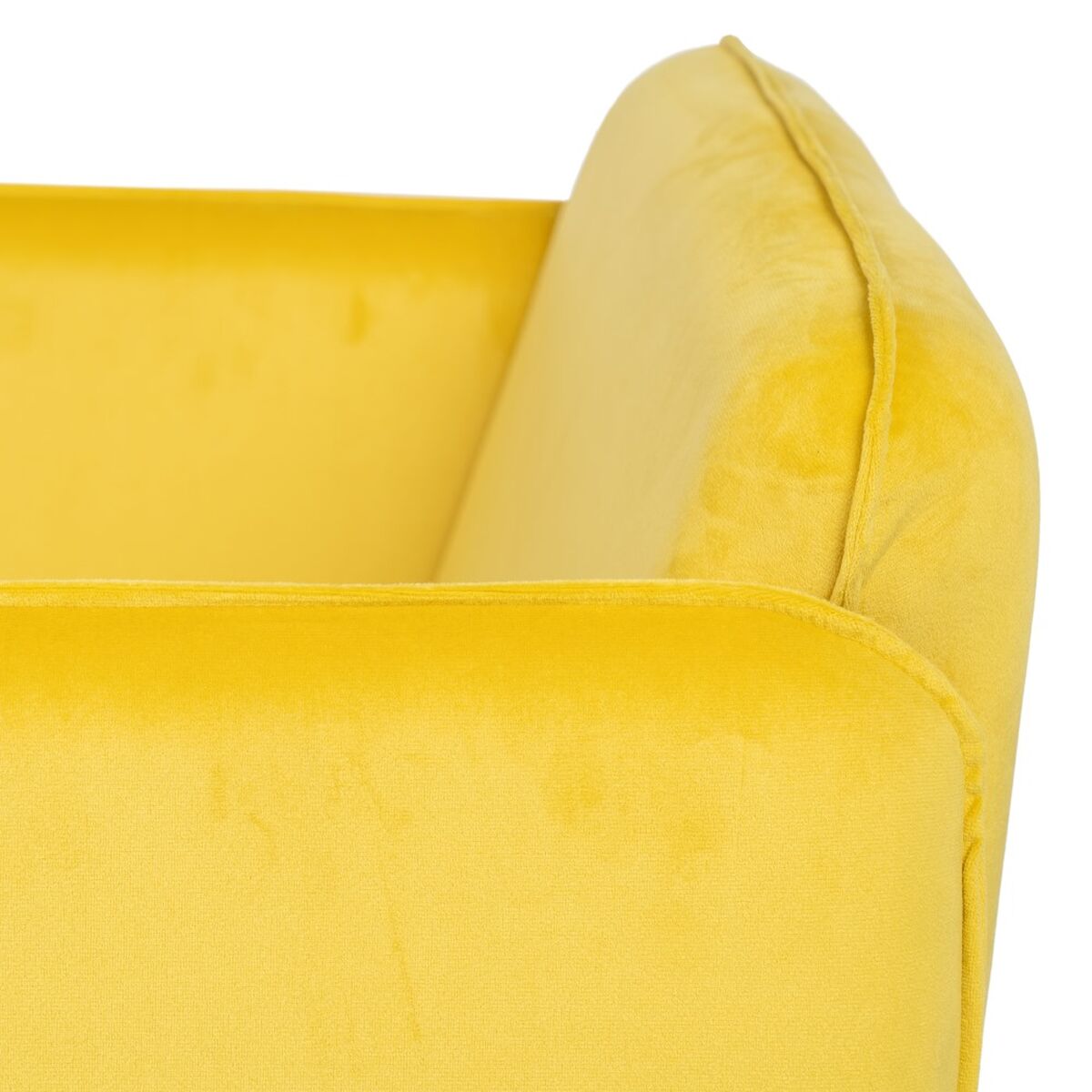 Fåtölj Gul Svart 100 % polyester 76 x 64 x 77 cm - 7