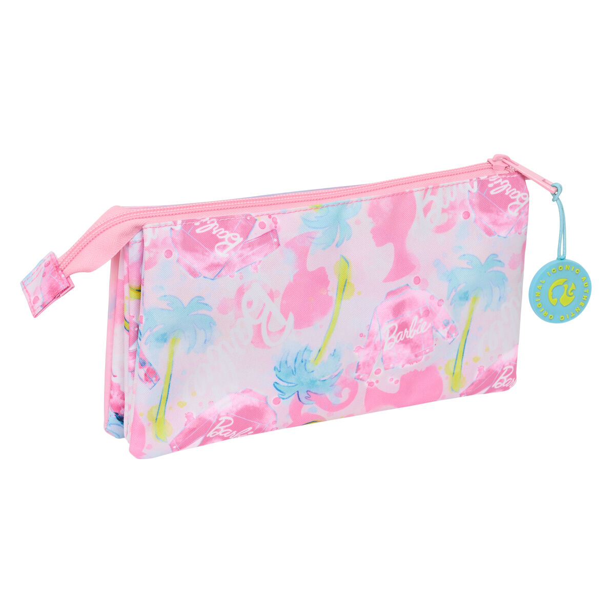 Tredubbel Carry-all Barbie Painterly Rosa Himmelsblå 22 x 12 x 3 cm - 2