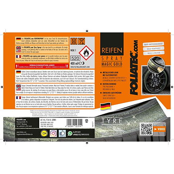 Sprejfärg Foliatec Gyllene Hjul 400 ml