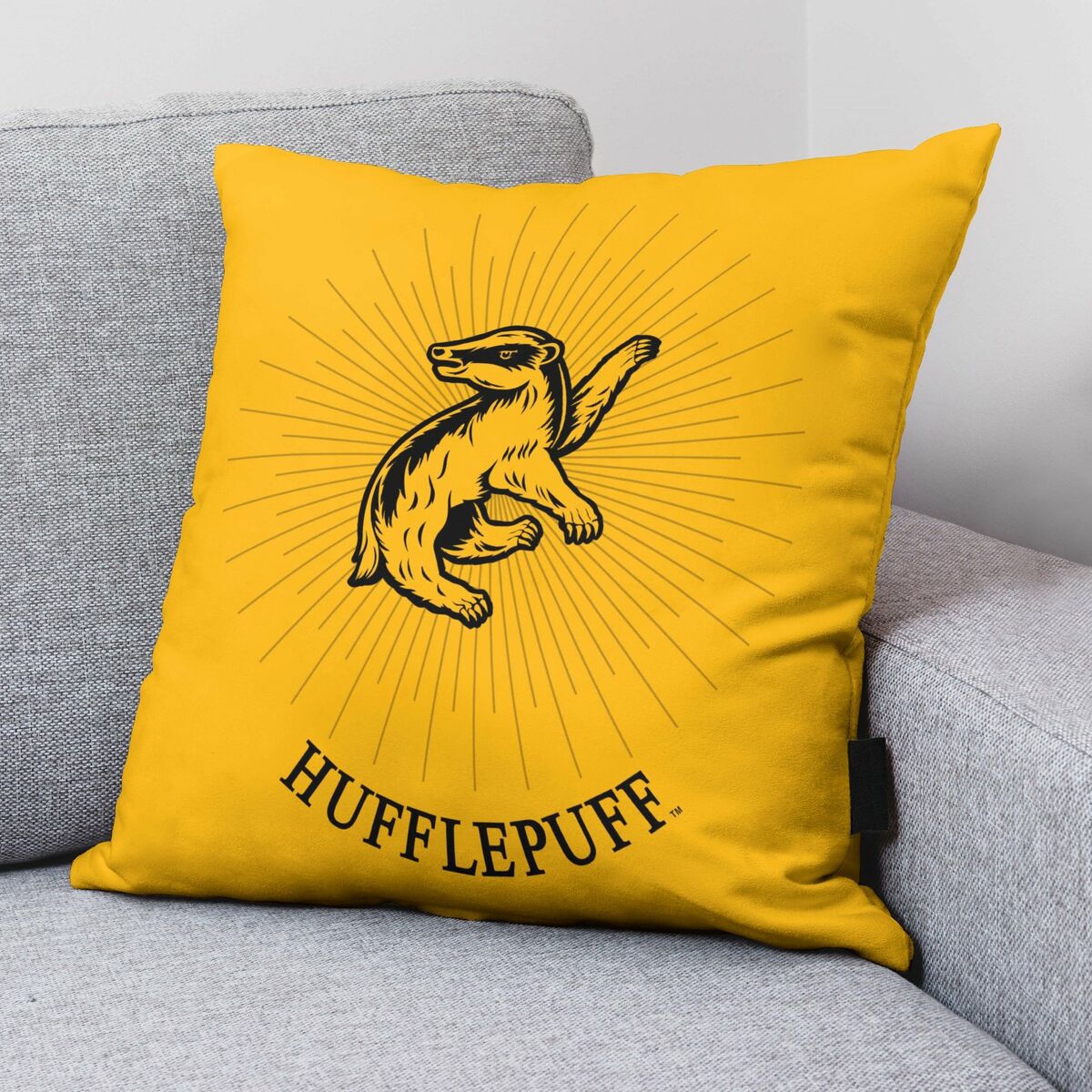 Kuddfodral Harry Potter Hufflepuff Gul Multicolour 50 x 50 cm - 2