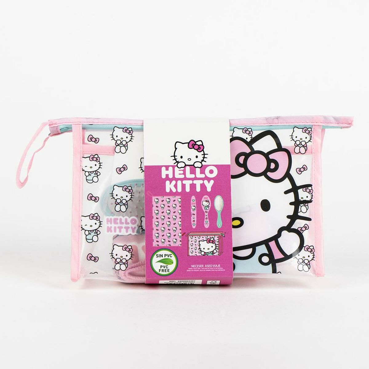 Necessär med accessoarer Hello Kitty Rosa 23 x 15 x 8 cm - 5