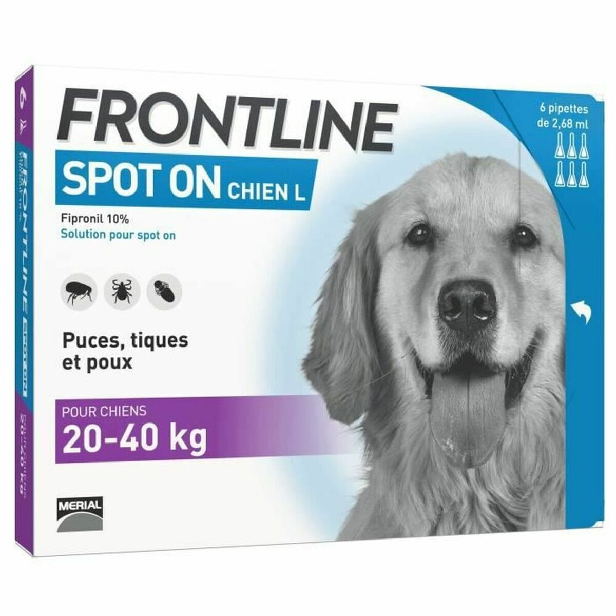Pipett för hundar Frontline Spot On 20-40 Kg - 2