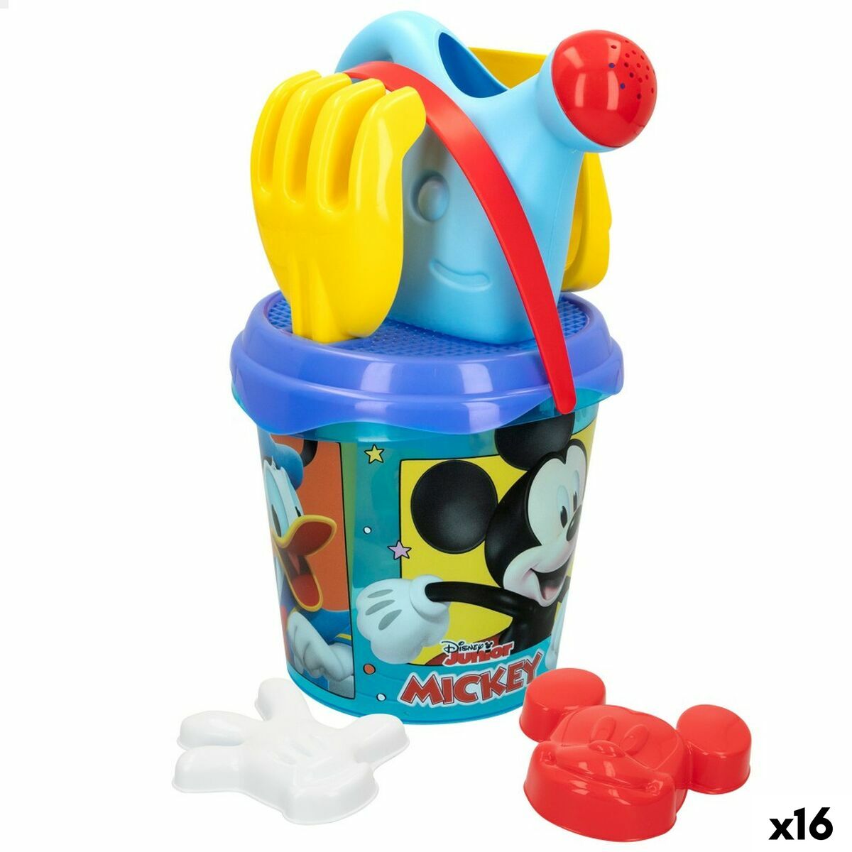 Strandleksaker set Mickey Mouse Ø 18 cm (16 antal) - 5