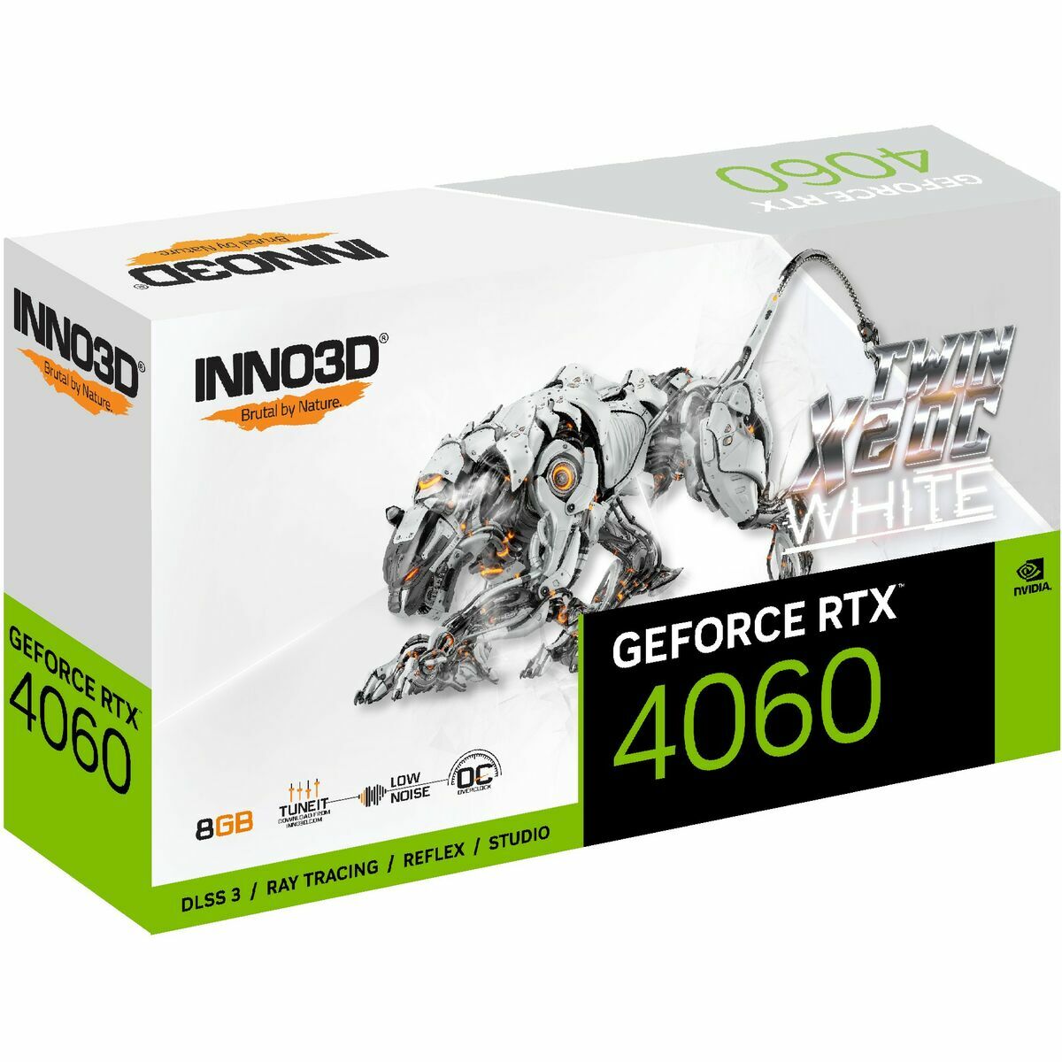 Grafikkort INNO3D N40602-08D6X-173051W Geforce RTX 4060 GDDR6 - 2