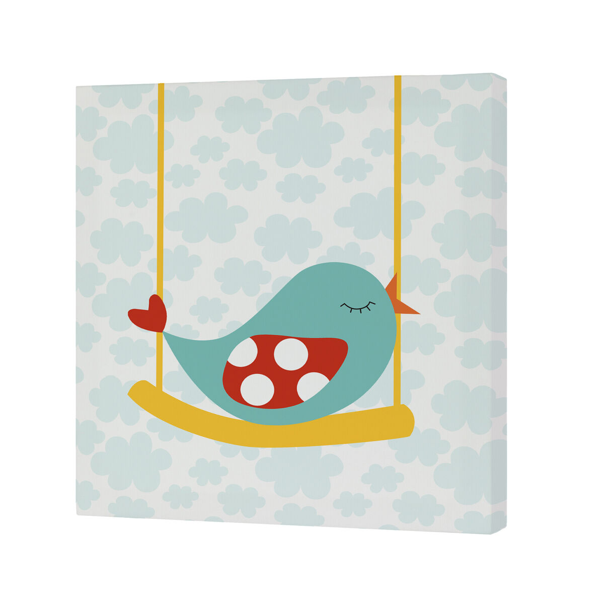 Kanvas HappyFriday Mr Fox Little birds Multicolour 27 x 27 cm - 3