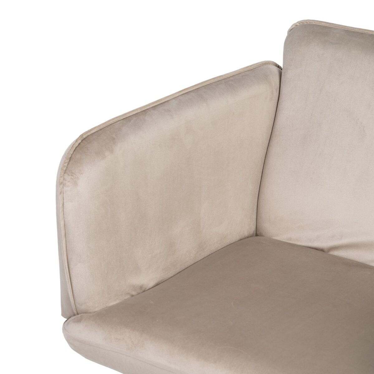 Fåtölj Syntetmaterial Beige Metall - 6