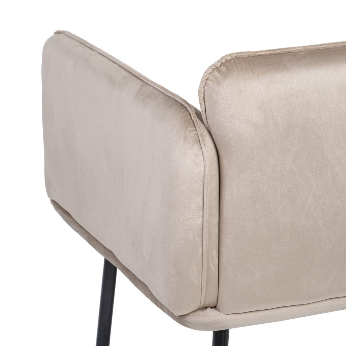 Fåtölj Syntetmaterial Beige Metall - 4