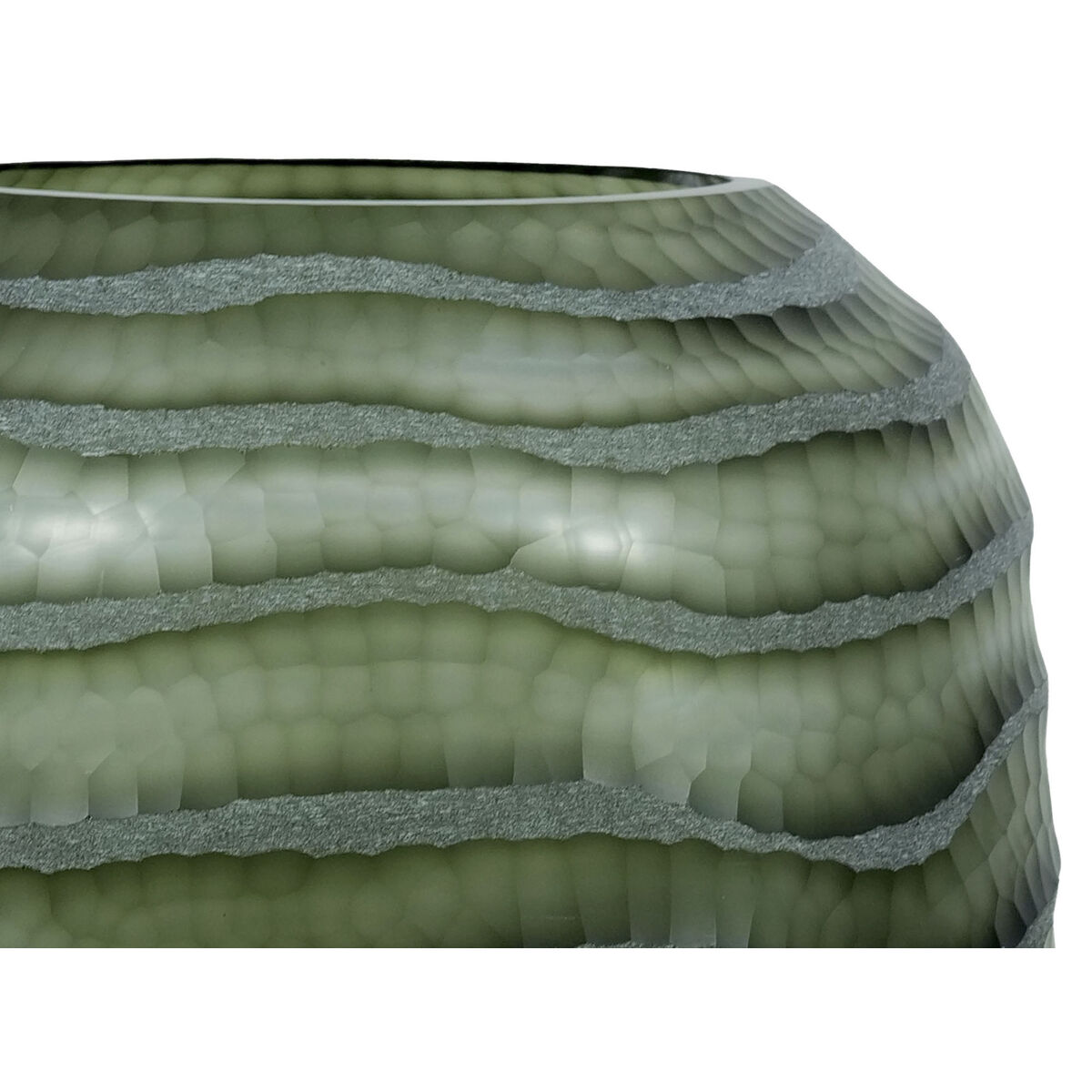 Vas Home ESPRIT Grön Glas Modern 27 x 27 x 33 cm - 2