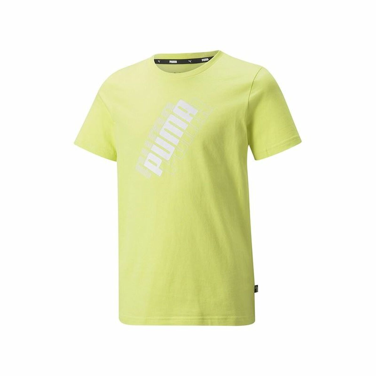 Barn T-shirt med kortärm Puma Power Logo Gul