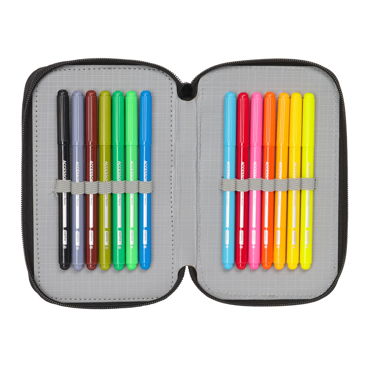 Pennfodral med tillbehör Monster High Drama Multicolour 12,5 x 19,5 x 5,5 cm 37 Delar - 6