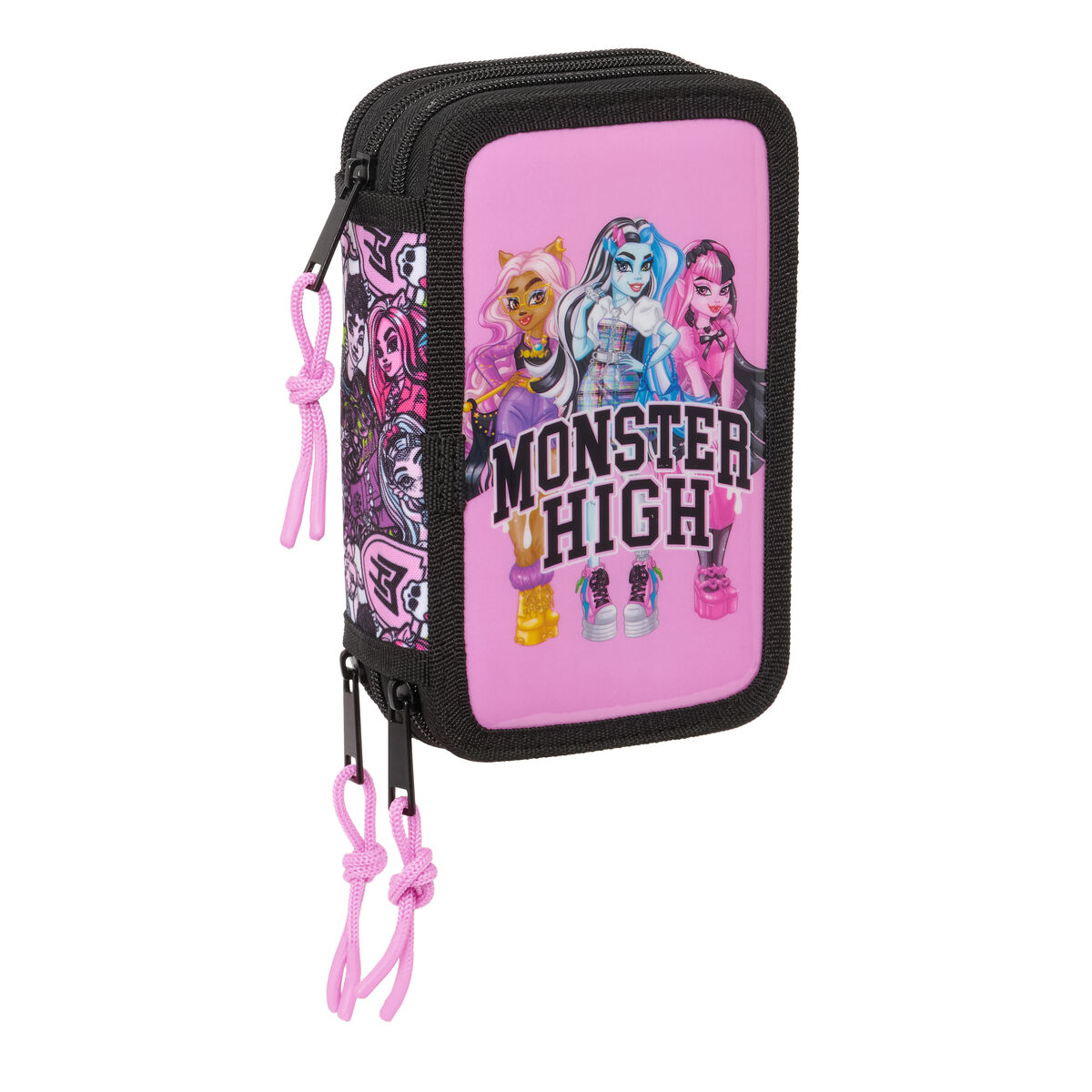 Pennfodral med tillbehör Monster High Drama Multicolour 12,5 x 19,5 x 5,5 cm 37 Delar