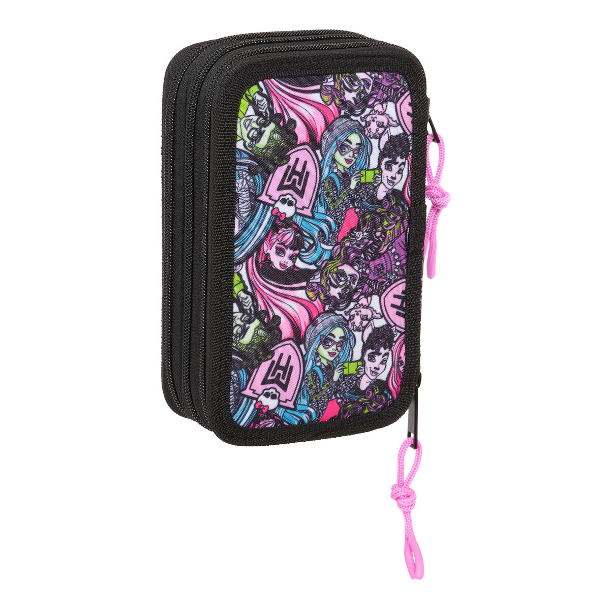 Pennfodral med tillbehör Monster High Drama Multicolour 12,5 x 19,5 x 5,5 cm 37 Delar - 4