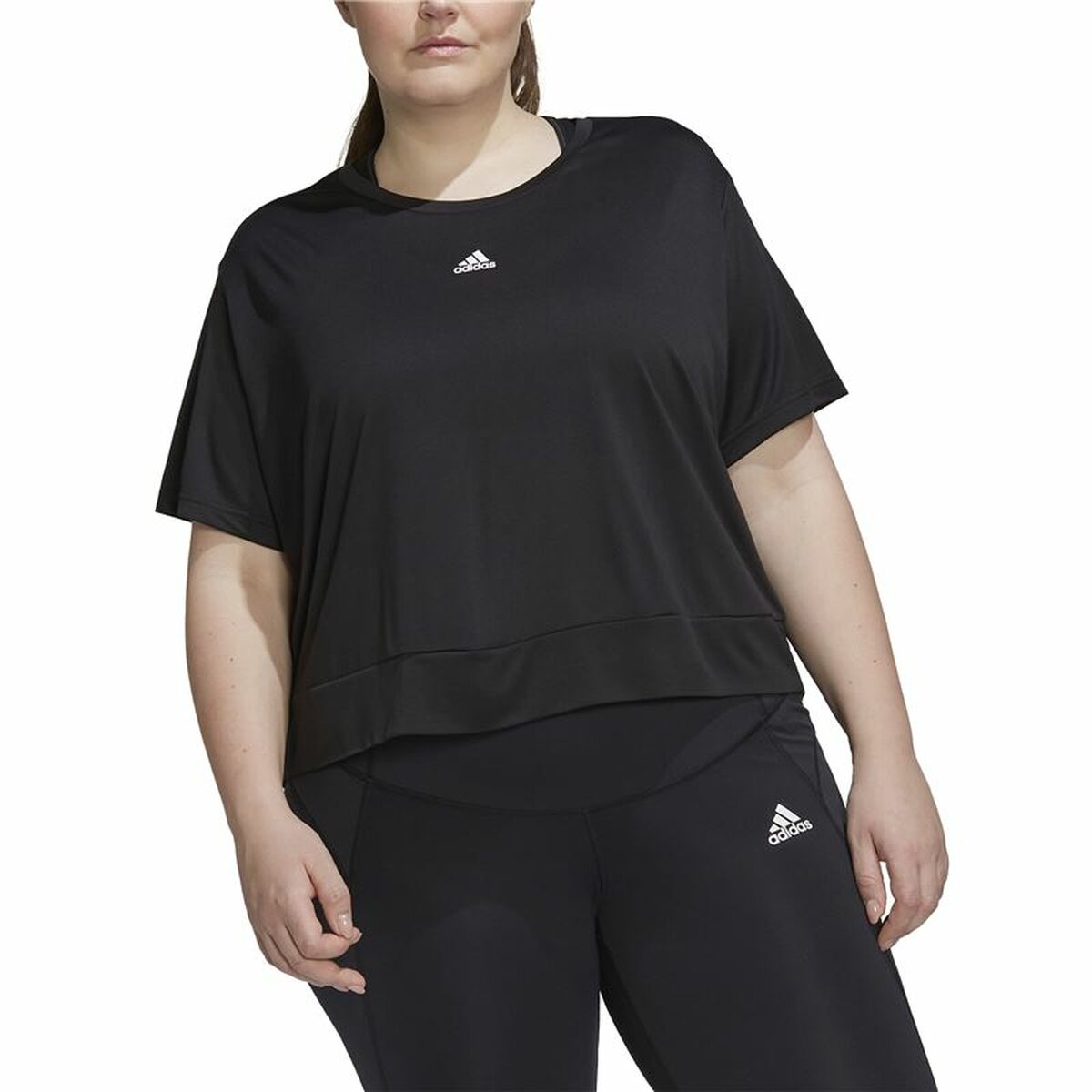 T-shirt med kortärm Dam Adidas AeroReady Studio Loose - 6