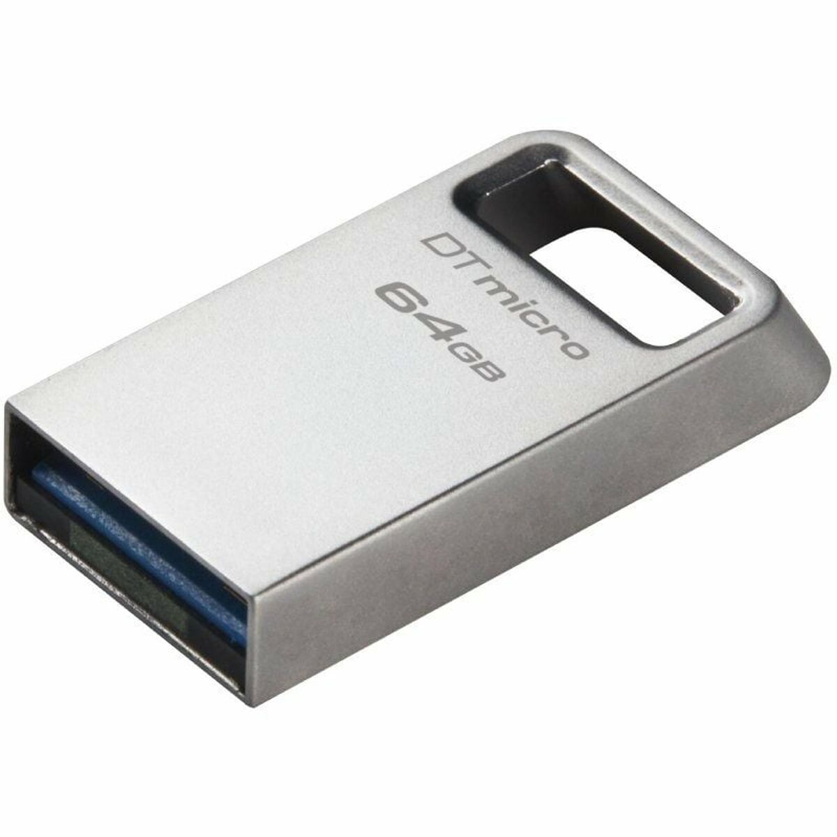 USB-minne Kingston DataTraveler Micro 64 GB Svart Silvrig