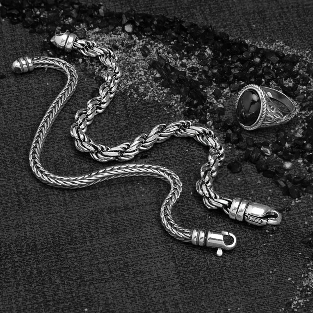 Damring Albert M. WSOX00460.BO-22 Silvrig Svart 22 - 3