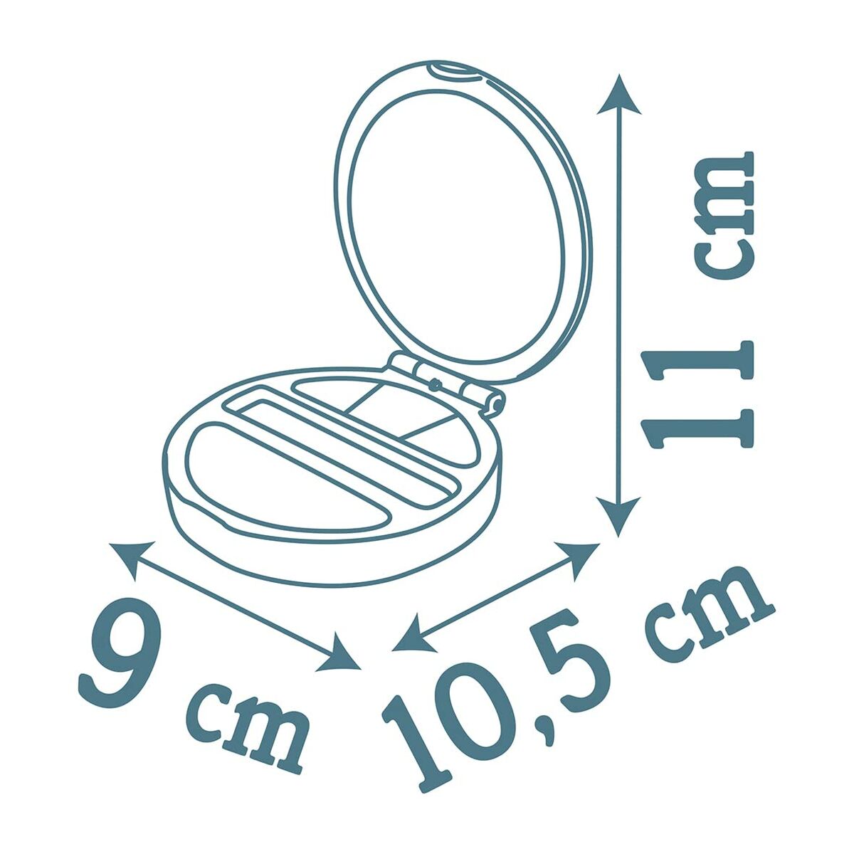 Barnsmink Smoby My Beauty Powder Compact Grå - 7