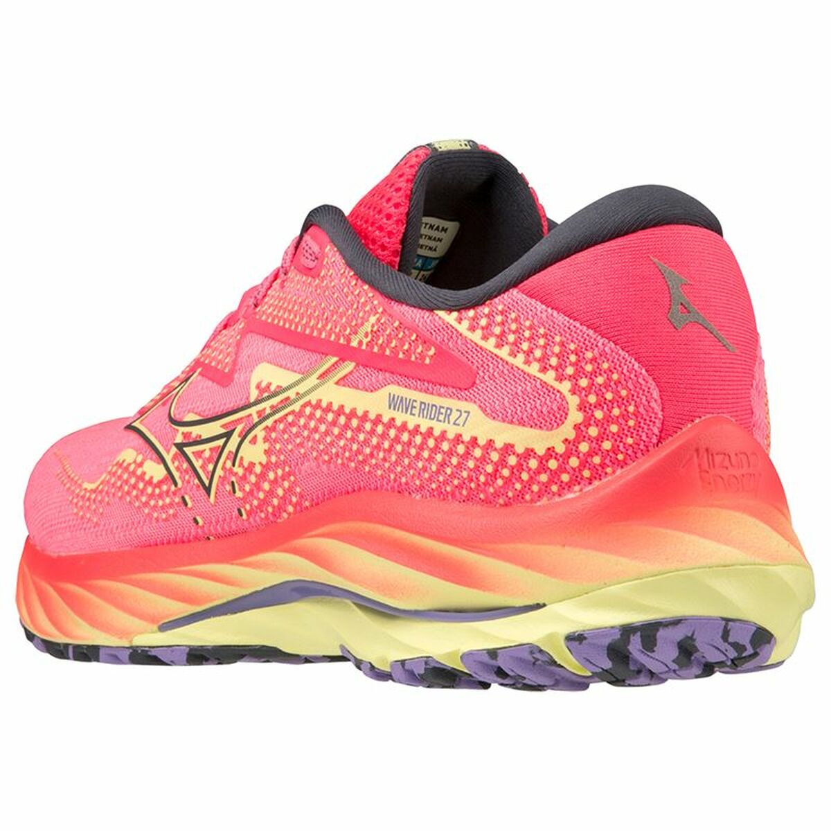 Löparskor, Vuxna Mizuno Wave Rider 27 Rosa - 7