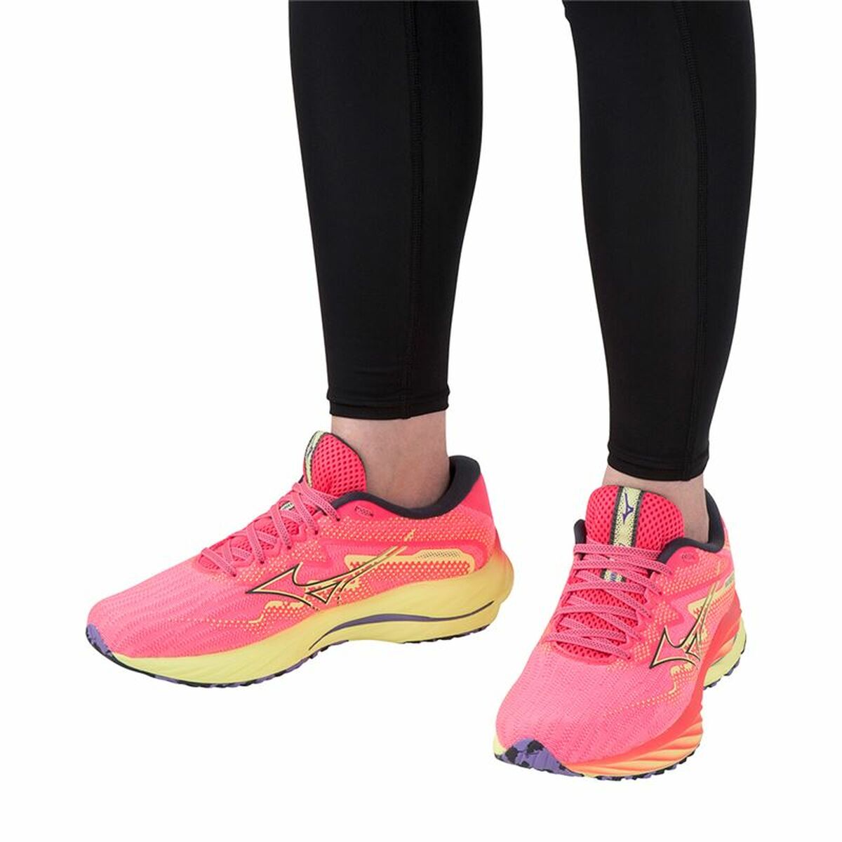 Löparskor, Vuxna Mizuno Wave Rider 27 Rosa - 8