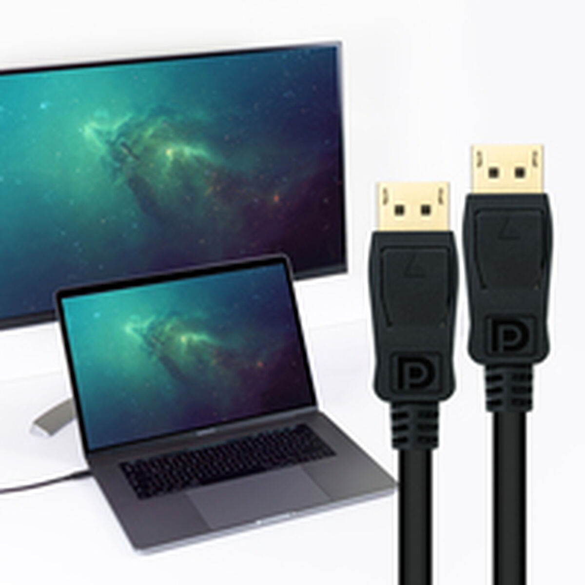 DisplayPort Kabel NANOCABLE 10.15.2601 Svart 1 m - 2