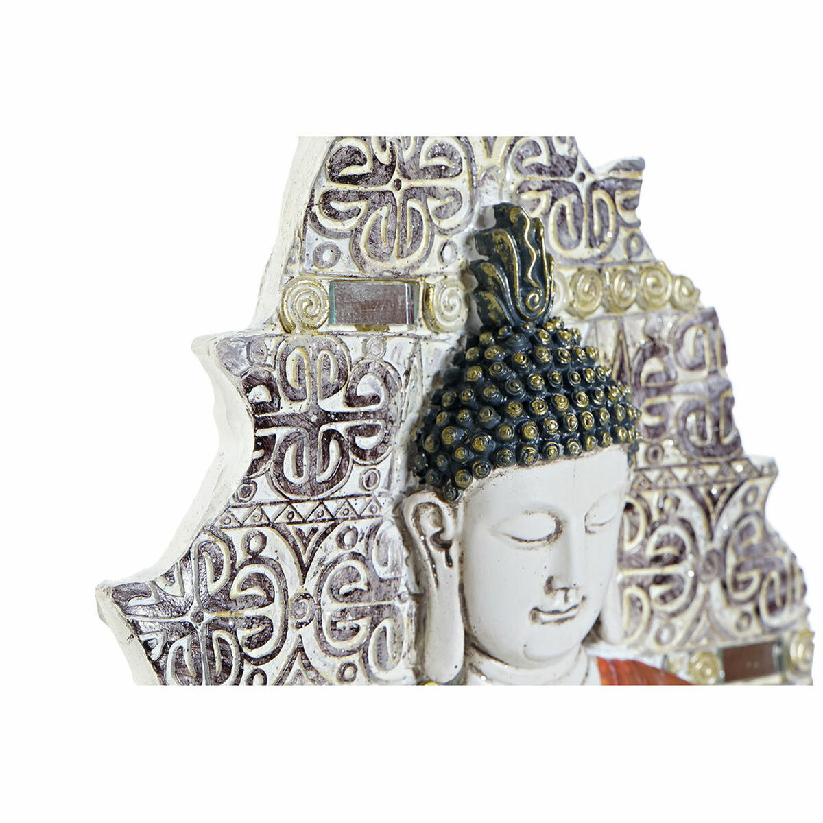 Väggdekoration DKD Home Decor Blå Röd Gyllene Buddha Orientalisk 19 x 3,1 x 26,5 cm (3 Delar) - 6