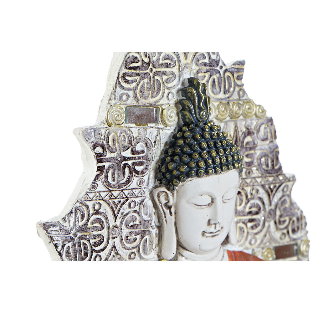 Väggdekoration DKD Home Decor Blå Röd Gyllene Buddha Orientalisk 19 x 3,1 x 26,5 cm (3 Delar) - 2