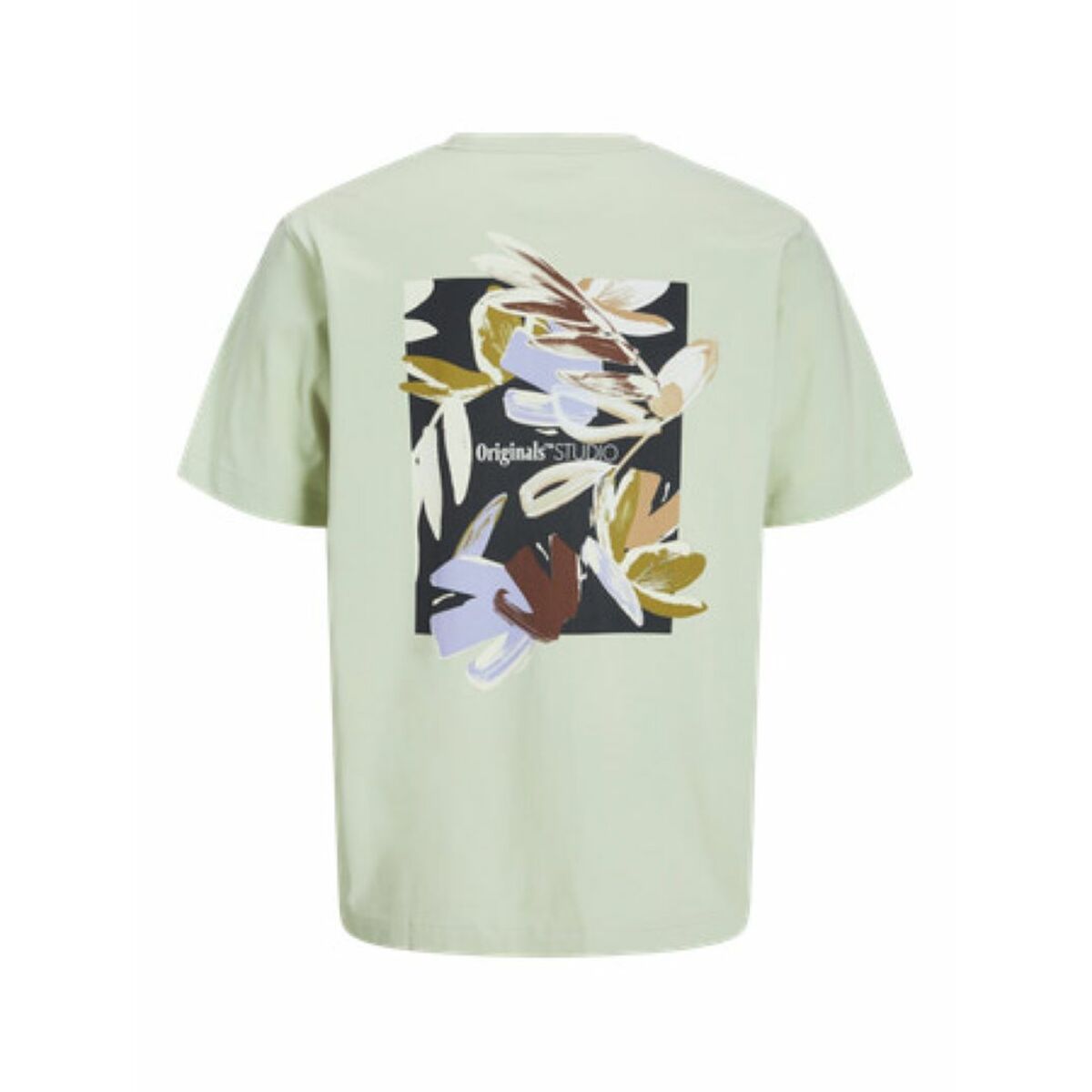 T-shirt med kortärm Herr Jack & Jones JORVARENNA PAINTED BACK TEE Grön - 2