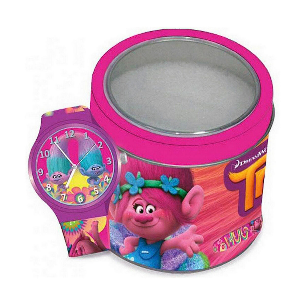 Barnklocka Trolls TROLLS - TIN BOX (Ø 33 mm) - 5