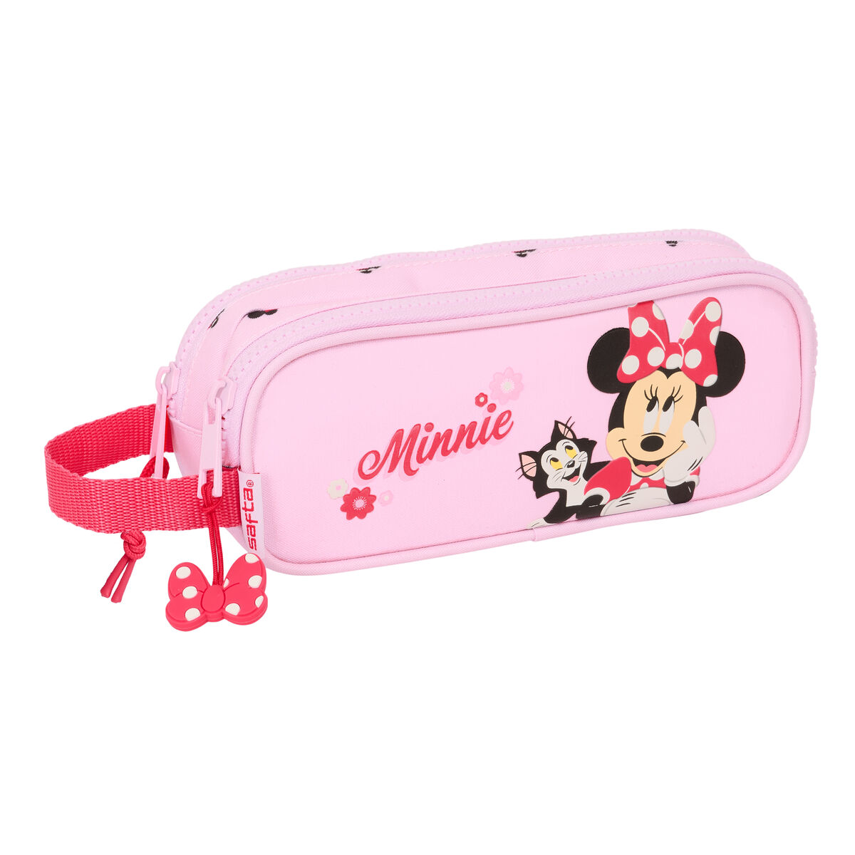 Dubbel bär-allt Minnie Mouse Naive Rosa 21 x 8 x 6 cm