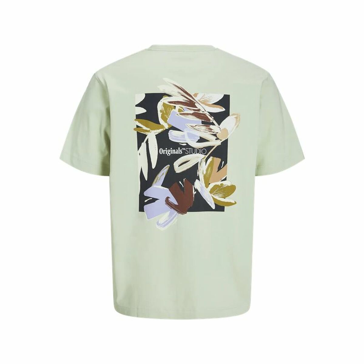 T-shirt med kortärm Herr Jack & Jones Jorvarenna Painted Blå - 2