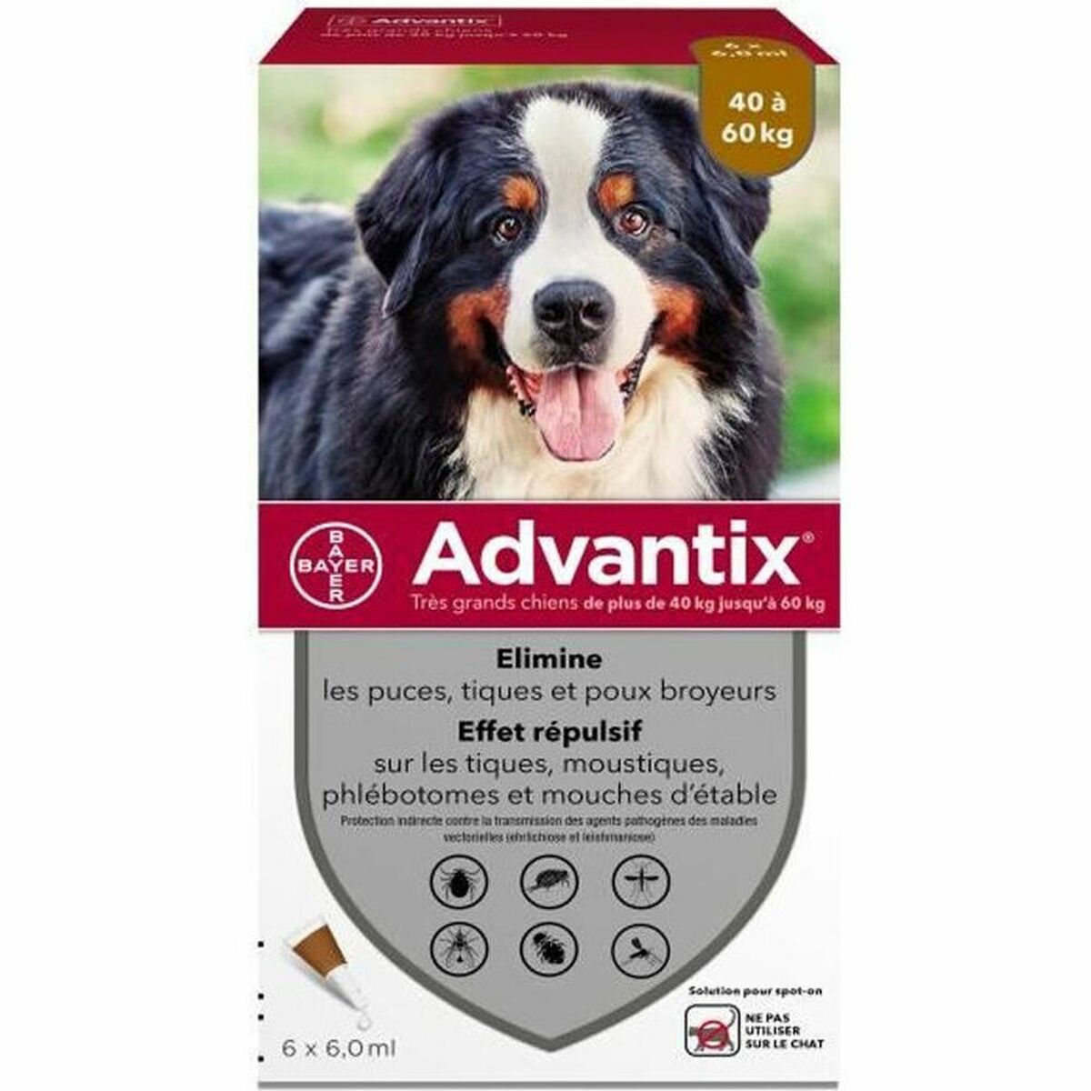 Pipett för hundar Advantix 40-60 Kg - 2