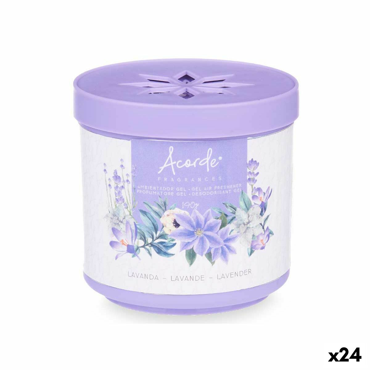 Luftrenare Acorde Lavendel 190 g (24 antal)