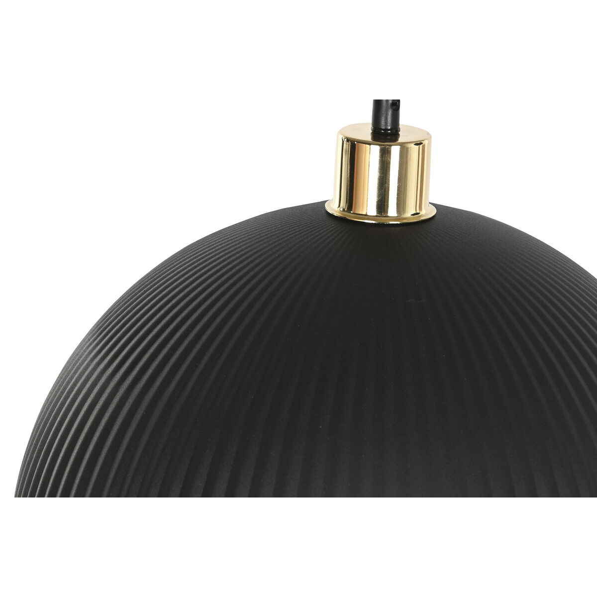 Taklampa Home ESPRIT Svart Gyllene Metall 50 W 35 x 35 x 18 cm - 4