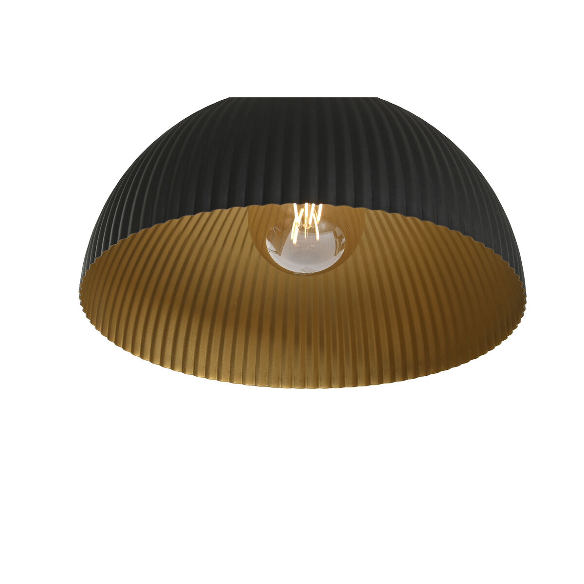 Taklampa Home ESPRIT Svart Gyllene Metall 50 W 35 x 35 x 18 cm - 5