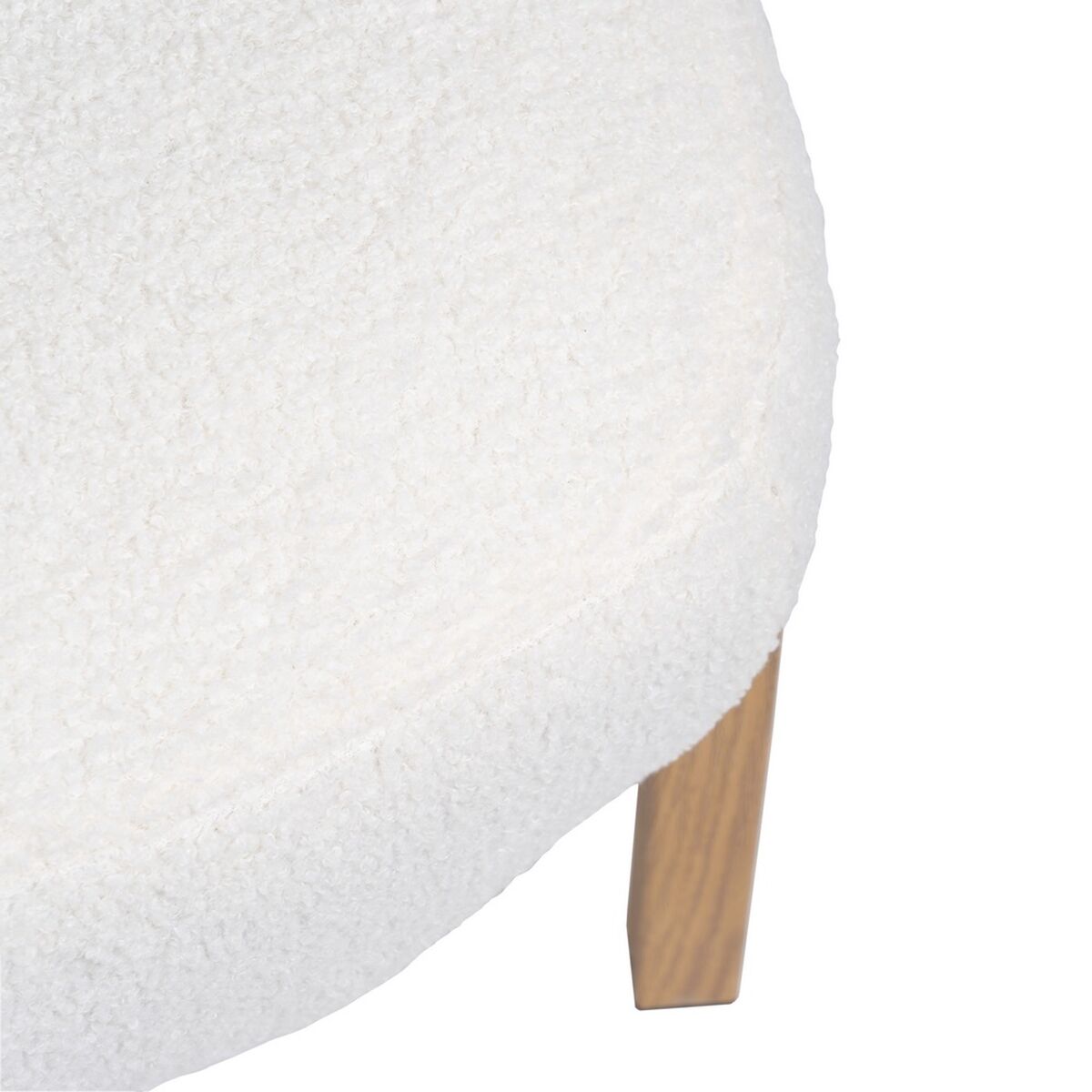 Fåtölj 62 x 75 x 74 cm Syntetmaterial Metall Vit - 5