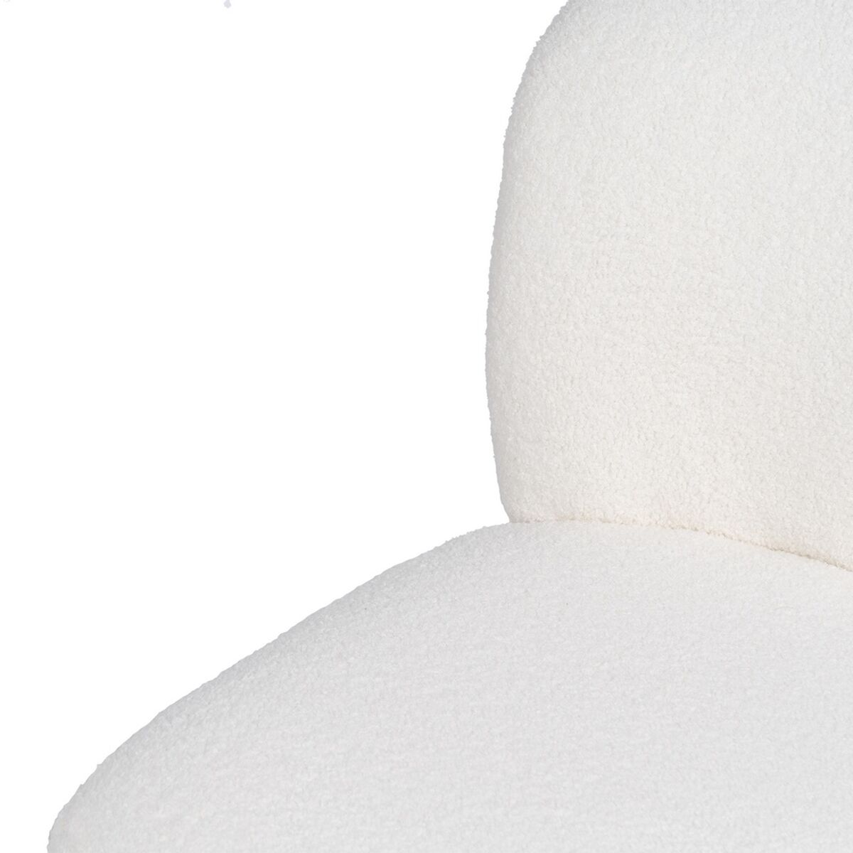 Fåtölj 62 x 75 x 74 cm Syntetmaterial Metall Vit - 12
