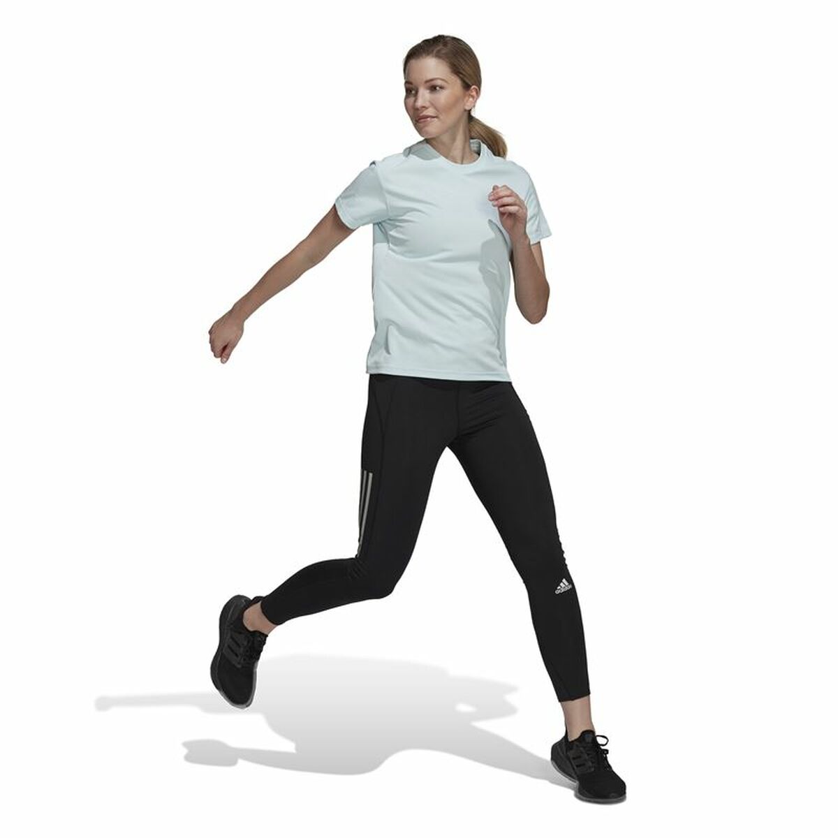 T-shirt med kortärm Dam Adidas Run It - 2