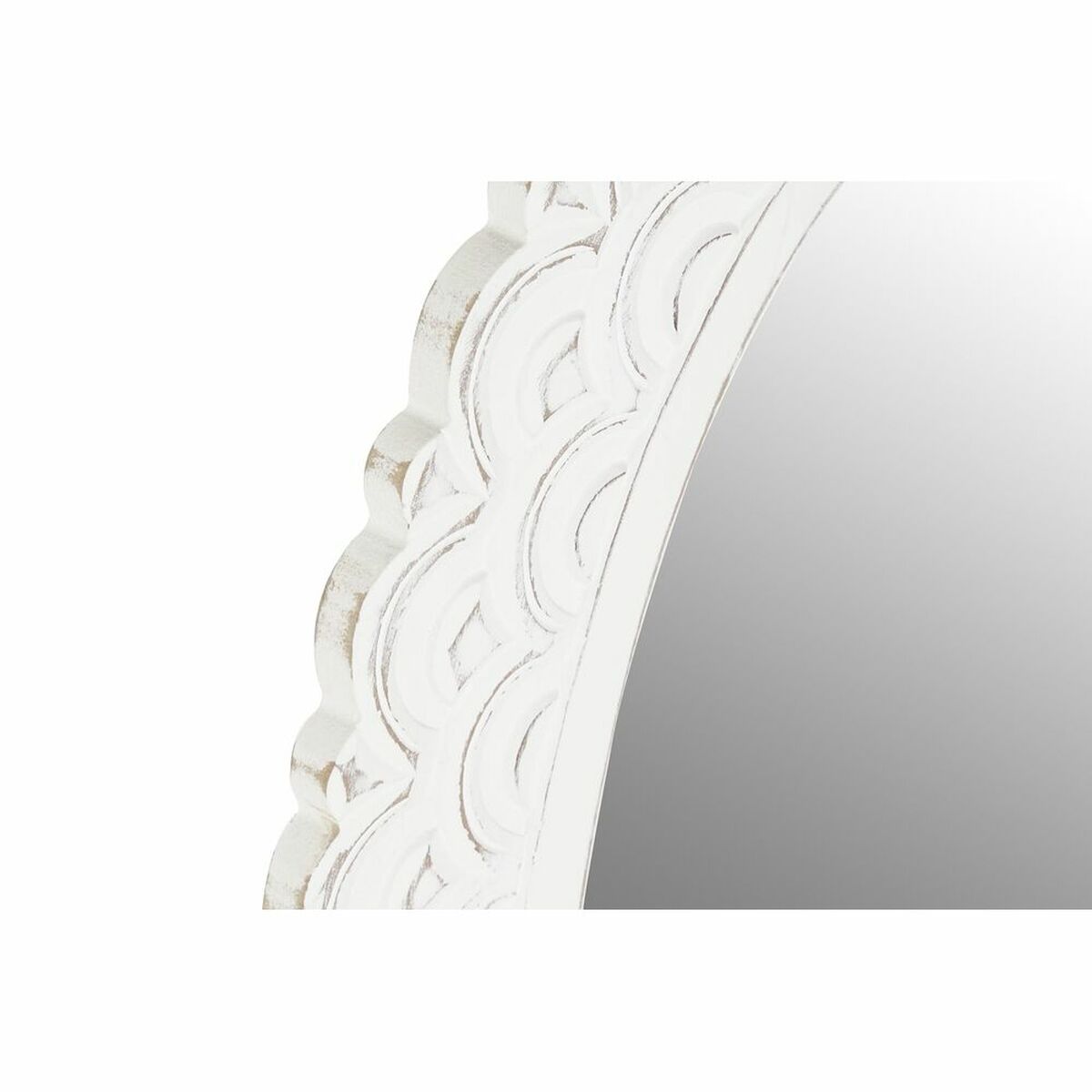 Väggspegel DKD Home Decor Vit Indier Avskalad 58 x 2,5 x 86 cm - 9
