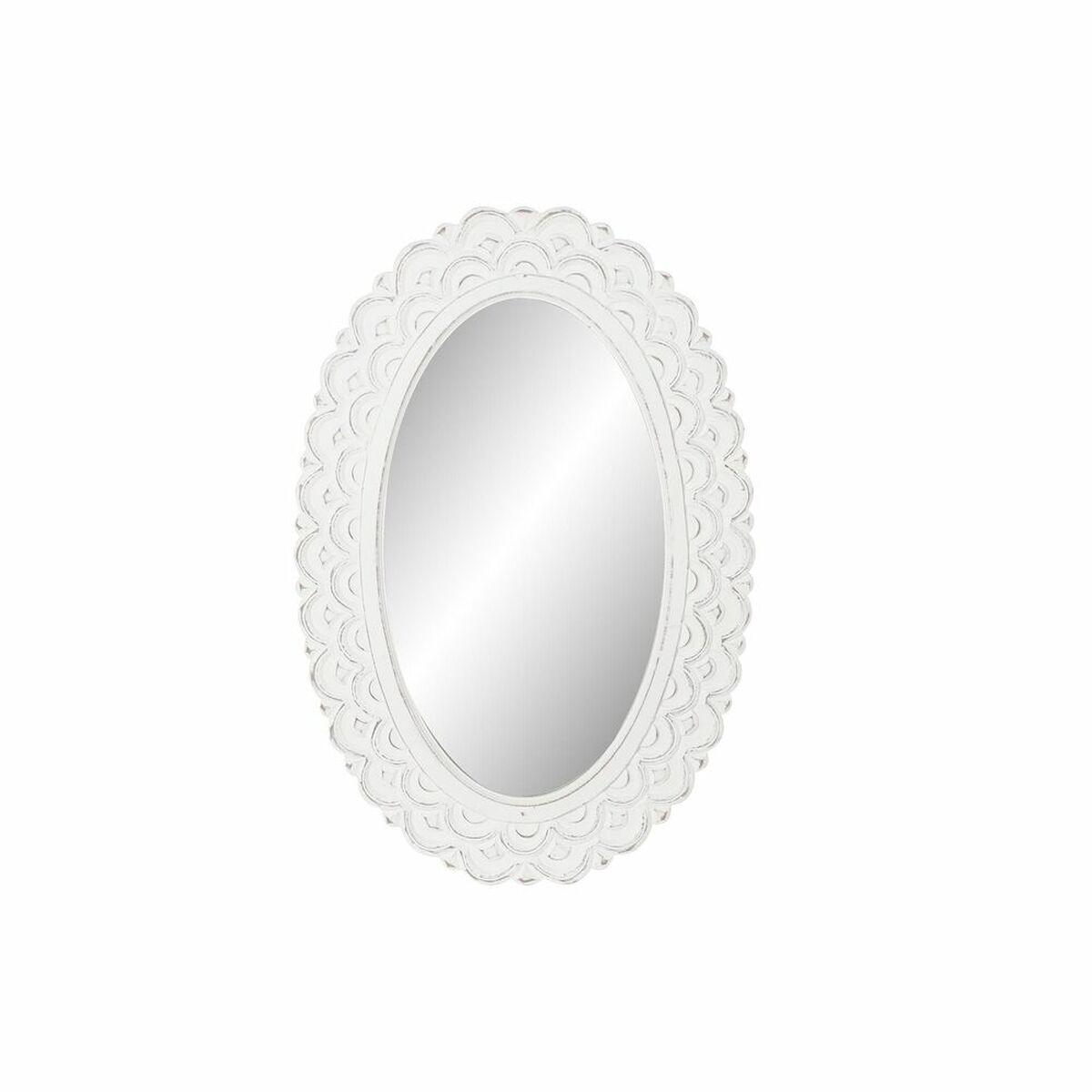 Väggspegel DKD Home Decor Vit Indier Avskalad 58 x 2,5 x 86 cm - 7