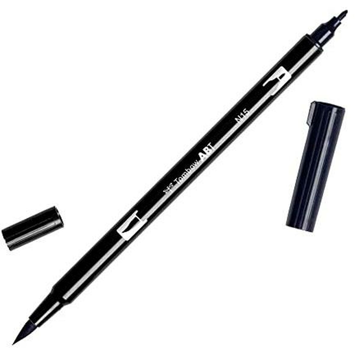 Permanent markörpenna Tombow ABT Dual N15 Svart 6 Delar - 2