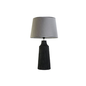 Bordslampa Home ESPRIT Svart Grå Harts 50 W 220 V 40 x 40 x 70 cm (2 antal)