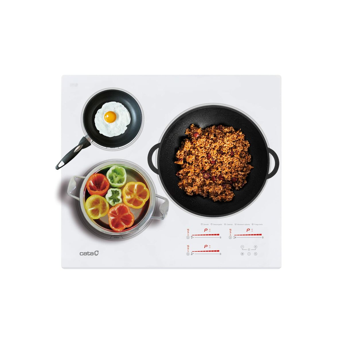 Induktionshäll Cata INSB6030WH 30 cm 60 cm 59 cm 3600 W 7100 W - 2