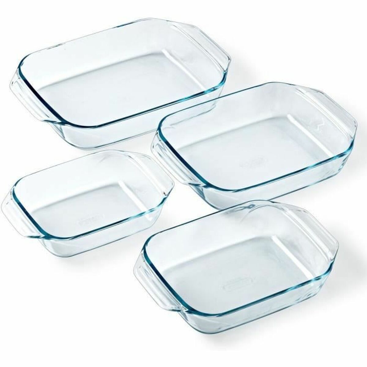 Set med Ugnsfasta Formar Pyrex Transparent 4 Delar - 2