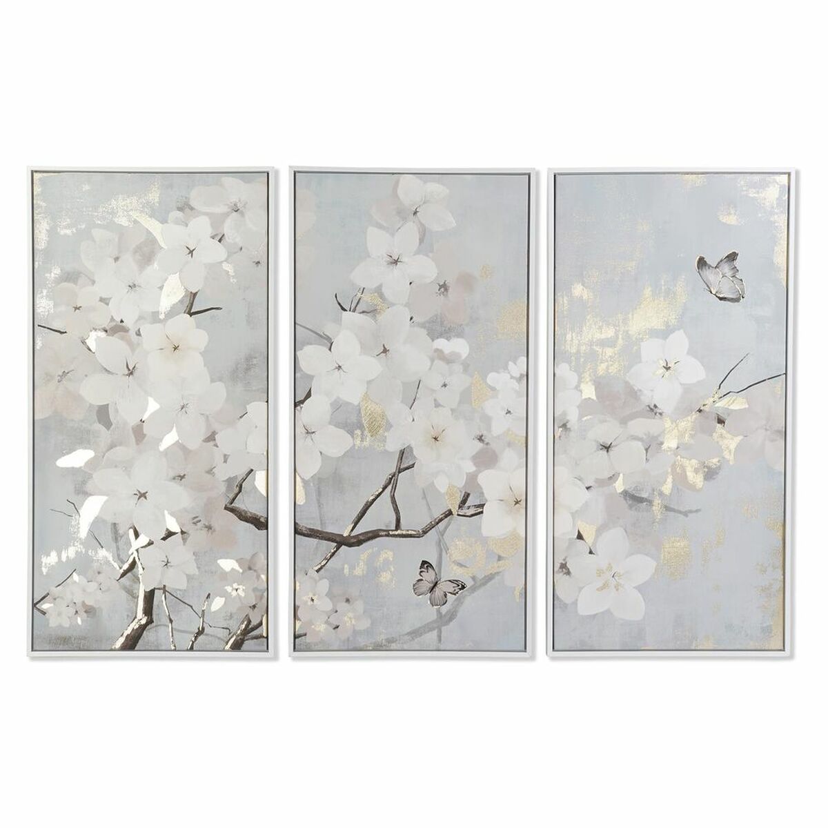 3-ramsset DKD Home Decor Träd Orientalisk 150 x 4 x 100 cm