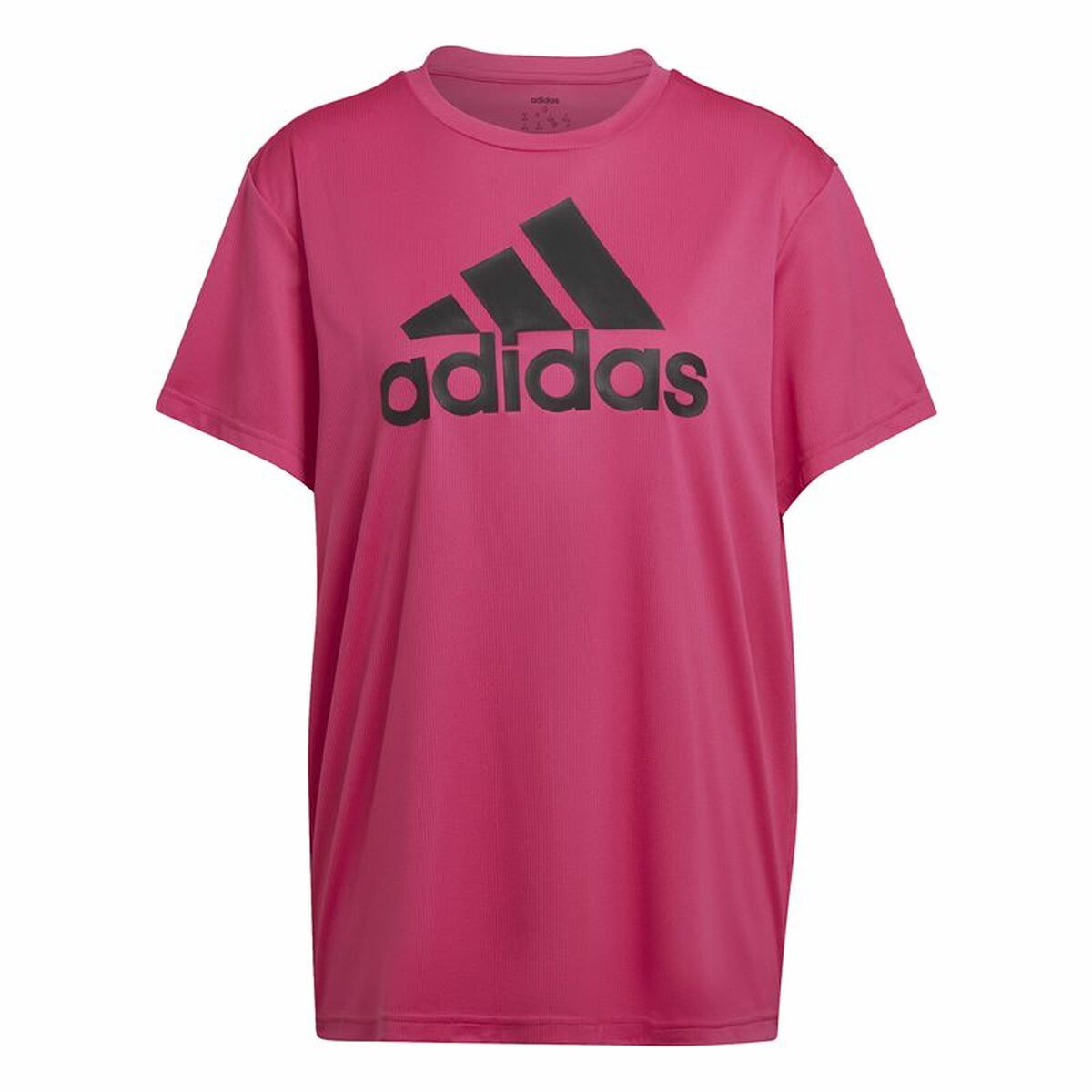 T-shirt med kortärm Dam Adidas Boyfriend Sport Mörkrosa - 4
