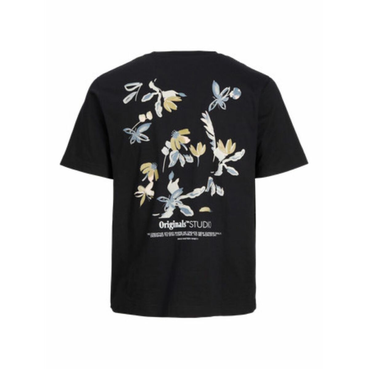 T-shirt med kortärm Herr Jack & Jones JORVARENNA PAINTED BACK TEE Svart - 2