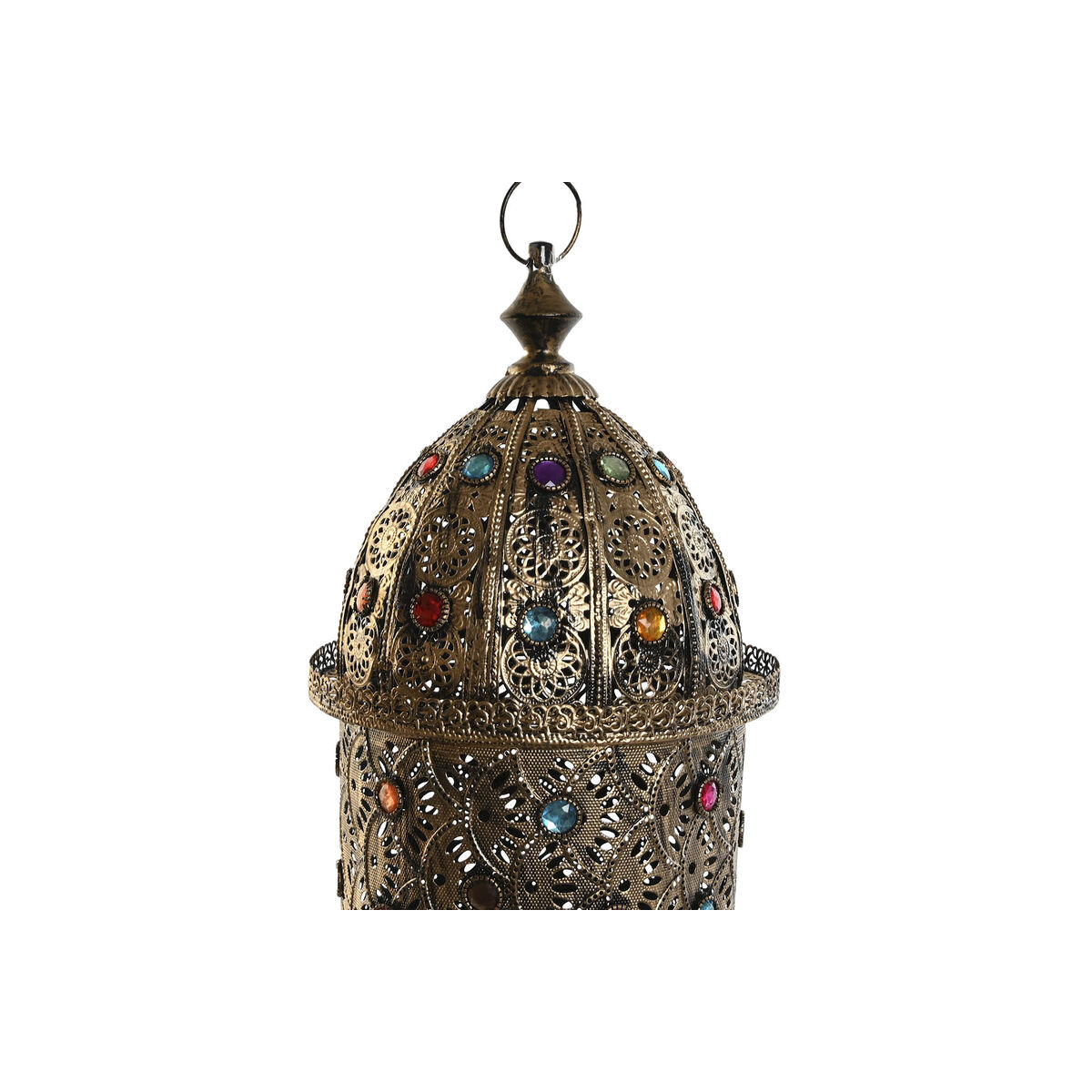 Bordslampa Home ESPRIT Multicolour Gyllene Metall 50 W 220 V 25 x 25 x 55 cm (2 antal) - 5