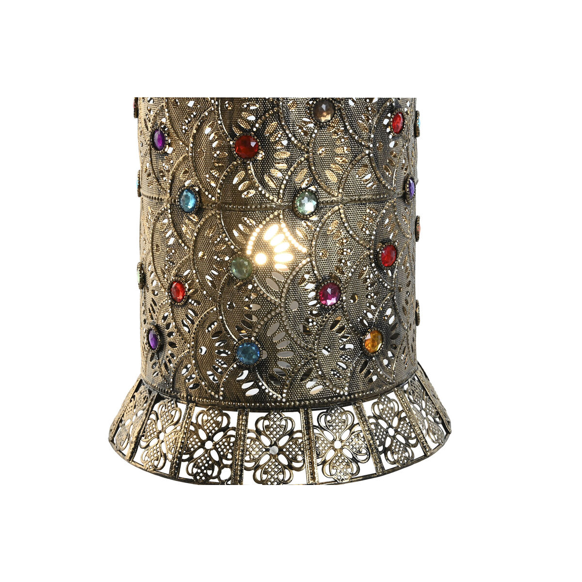 Bordslampa Home ESPRIT Multicolour Gyllene Metall 50 W 220 V 25 x 25 x 55 cm (2 antal) - 6