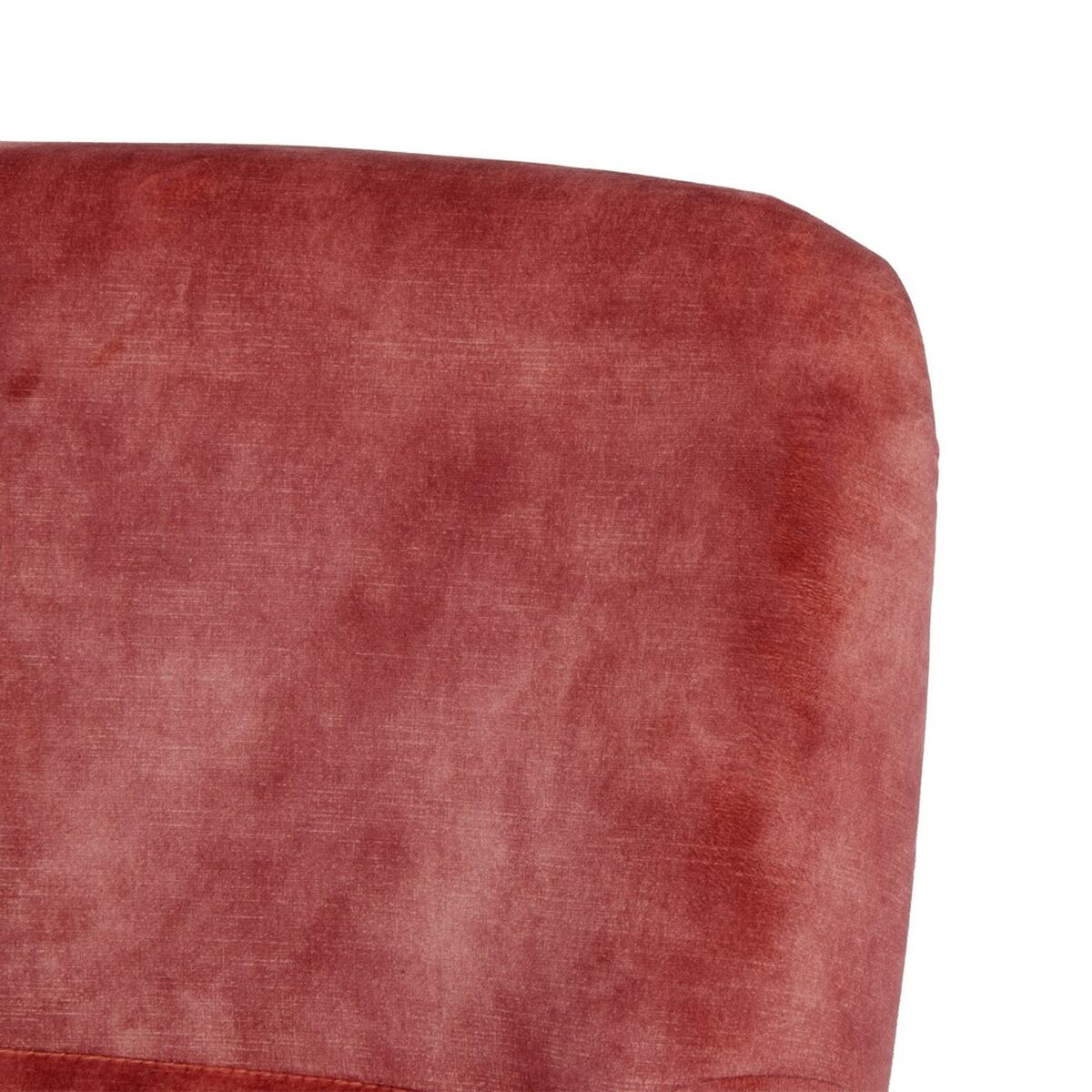 Fåtölj 77 x 64 x 88 cm Syntetmaterial Trä Mörkröd - 7